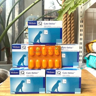 [1 vỉ 10 Viên] Calci Delice Virbac bổ sung Canxi và khoáng chất thiết yếu cho chó mèo