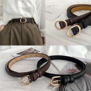 Thắt lưng nữ bản thoi/ bản móc da PU bản 2cm dày dặn 2 màu đơn giản thời trang #TL111/TLG222 [AN TÂY STORE68]