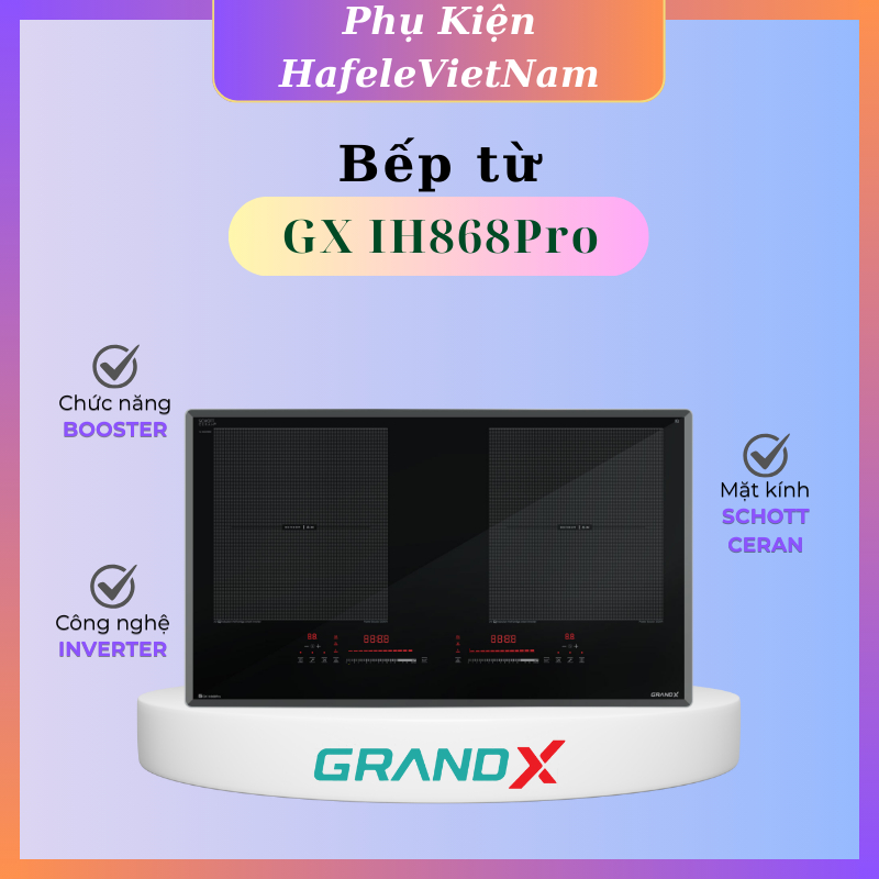 BẾP TỪ GRANDX GX IH868Pro –Tích hợp chức năng giữ ấm & rã đông