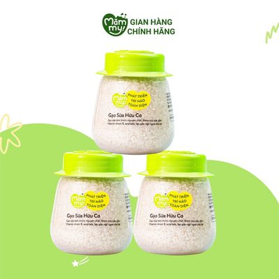 [QUÀ TẶNG] Combo 3 Gạo sữa Mămmy chuyên nấu cháo cho bé ăn dặm, hũ 140gr