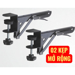  02 Bản Lề KẸP - TAY NÂNG MỞ RỘNG gấp gọn 90 độ thông minh cho bàn làm việc bàn phím kệ .. đa năng. 