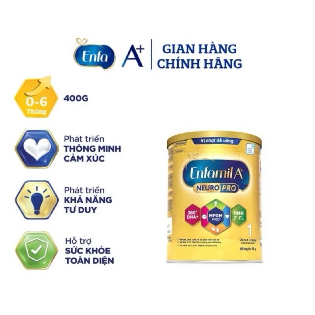 Sữa Enfamil A+ NeuroPro 1 (0-6 tháng) 400g
