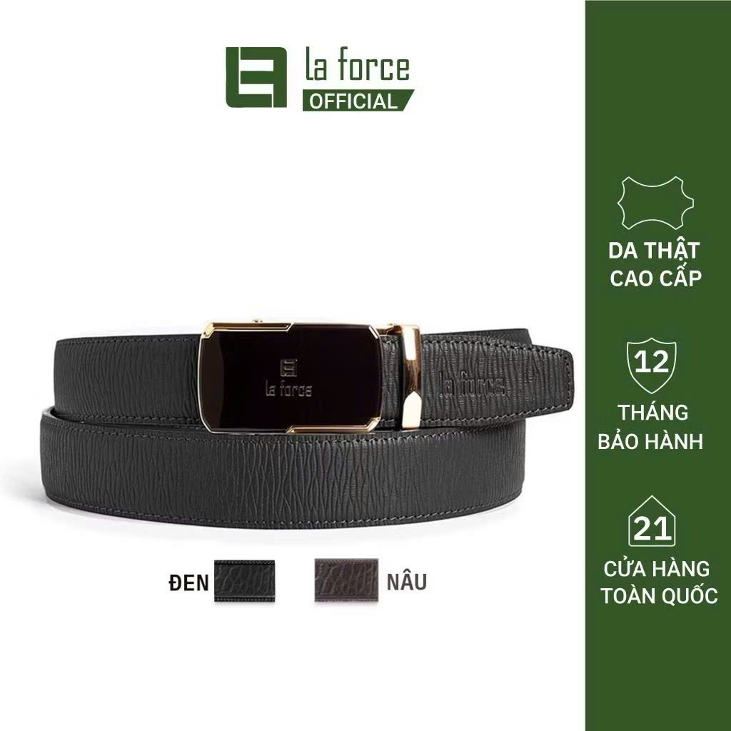 Dây lưng nam da thật LAFORCE  cao cấp D590-1375V