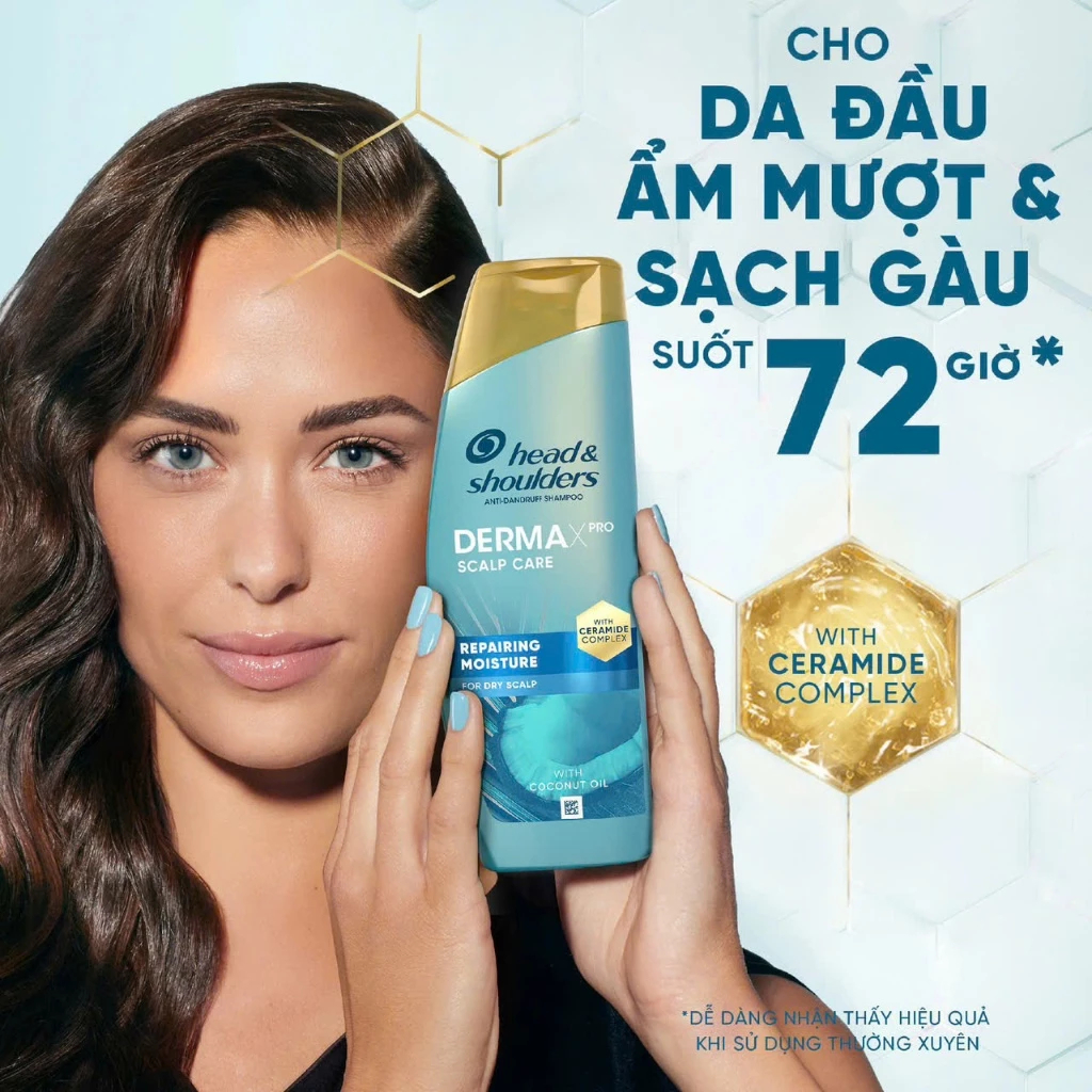 Dầu Gội Giảm Gàu Head & Shoulders Derma X-Pro Repairing Moisture Shampoo 300ml - Nhập khẩu Châu Âu | BigBuy360 - bigbuy360.vn