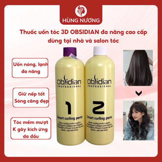  Thuốc uốn tóc 3D OBSIDIAN đa năng cao cấp dùng tại nhà và salon tóc uốn nóng lạnh đa năng 