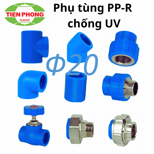 Phụ kiện Ống PPR Φ 20 chống UV Tiền Phong