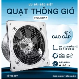 Quạt Hút Mùi Thông Gió Chất Liệu Inox Cao Cấp Hút Sạch Các Loại Mùi Hôi Nhà Bếp, Nhà Vệ Sinh Nhanh Chóng