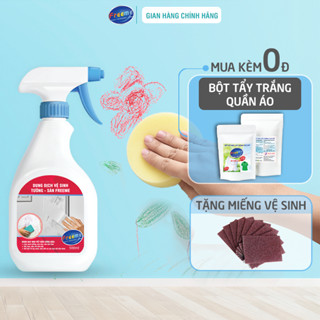 Dung dịch vệ sinh tường sàn Freeme 500ml làm sạch vết mực tẩy vết mốc và các loại vết bẩn lâu ngày