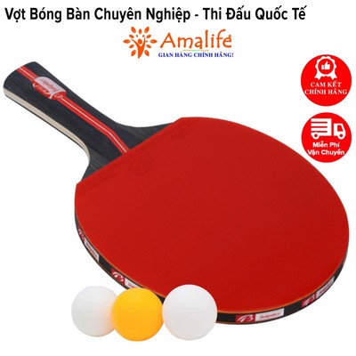 Vợt Bóng Bàn 7 Lớp Gỗ Thi Đấu Chuyên Nghiệp Vợt Chơi Bóng Bàn Đạt Chuẩn Thi Quốc Tế Quả Bóng Bàn Hãng Amalife