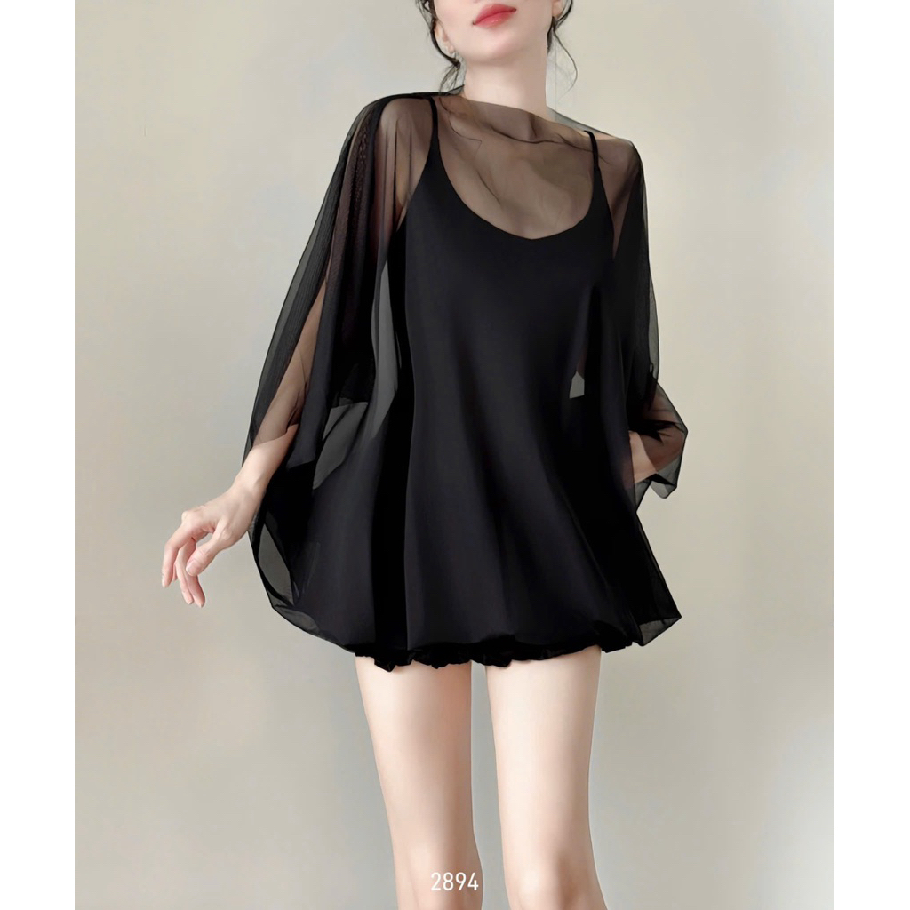 𝐍𝐄𝐖 𝐀𝐑𝐑𝐈𝐕𝐀𝐋 ✨ CAM KẾT CHUẨN HÌNH (𝐎𝐑𝐀𝐍𝐆𝐄 𝐒𝐓𝐔𝐃𝐈𝐎𝐒 ) - Đầm Trơn 2 Dây Tặng Kèm Áo Ngoài