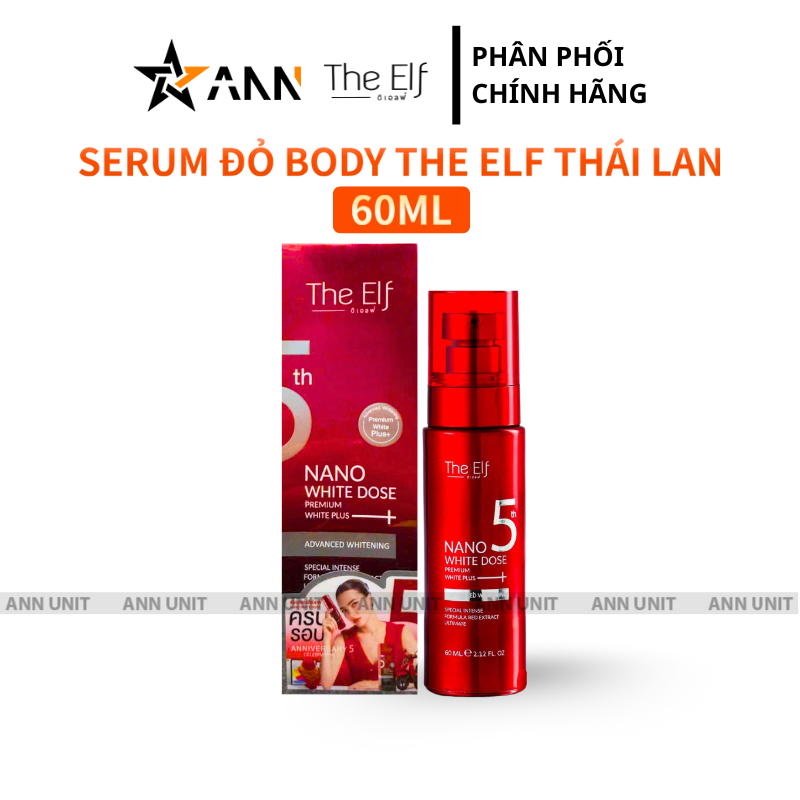 Serum Đỏ Truyền Trắng Body Thái Lan The Elf 60ml - Serum Thái Lan Dưỡng Sáng Da - Ann Unit