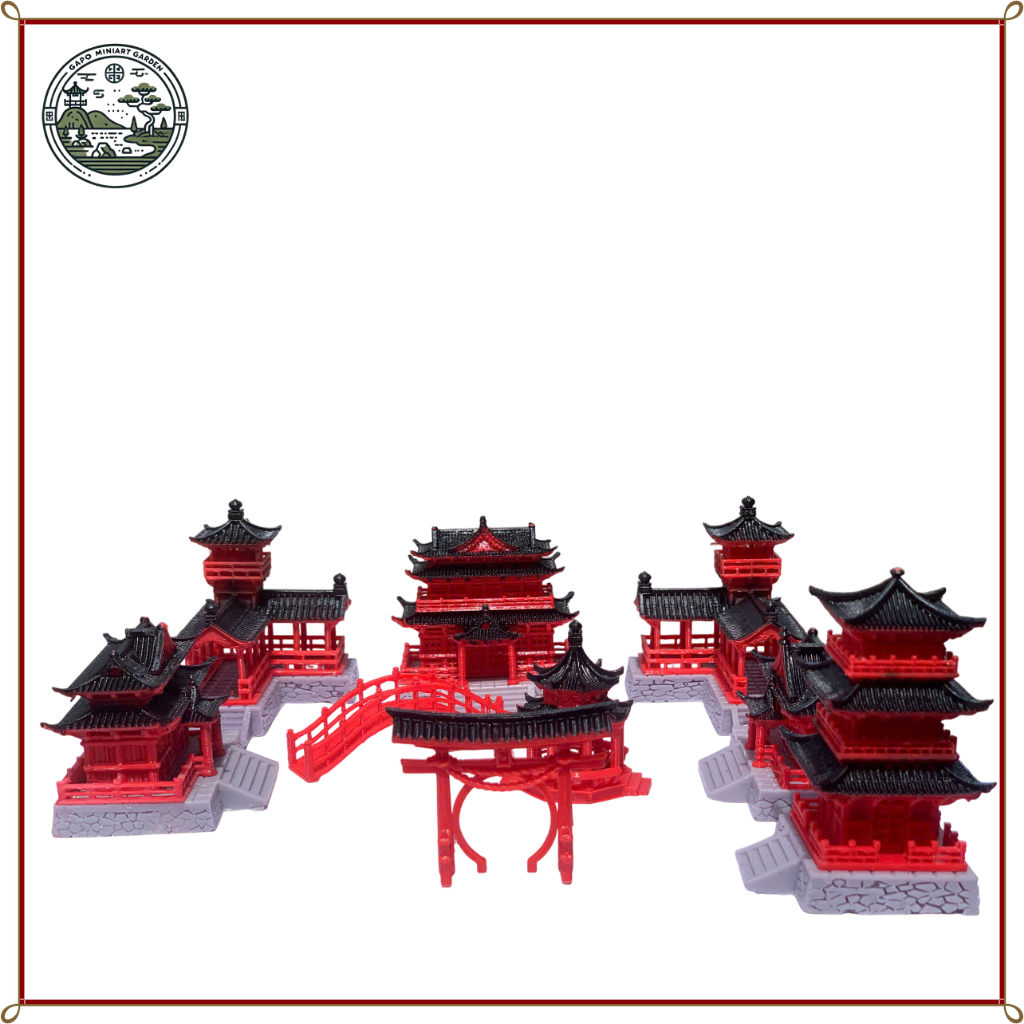Mô Hình Chùa Nhật Bản Cổ Trang – Trang Trí Bonsai, Hồ Cá, Tiểu Cảnh Mini In 3D FDM