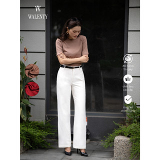 Walenty Empower Ribbed Tee - Áo thun ngắn tay may bấu ly form ôm thoải mái mặc đi làm/ đi chơi