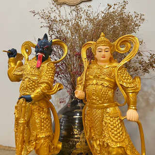 Bộ 02 Tượng tiêu diện hộ pháp 40cm