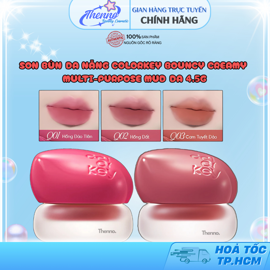 Son Bùn Đa Năng Colorkey Bouncy Creamy Multi-Purpose Mud Đa 4.5g