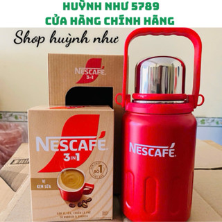 [CHÍNH HÃNG][TANG BINH INOX  NESCAFÉ]Combo 2 hộp Cà Phê Sữa Đá NESCAFÉ kèm bình giữ nhiệt hộp 20 gói