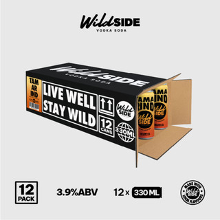  WildSide Vodka Soda Me Chua Dịu - Thùng 12 Lon  330ml  - Độ cồn 3.9% 