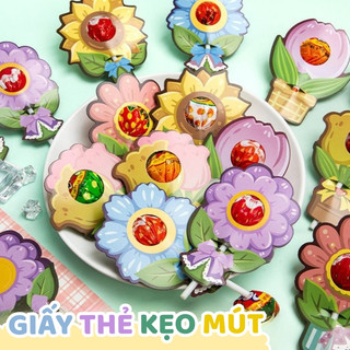 Set thẻ cắm kẹo mút phong cách dễ thương – Phụ kiện tiệc ngọt handmade, làm hoa tặng người thân yêu