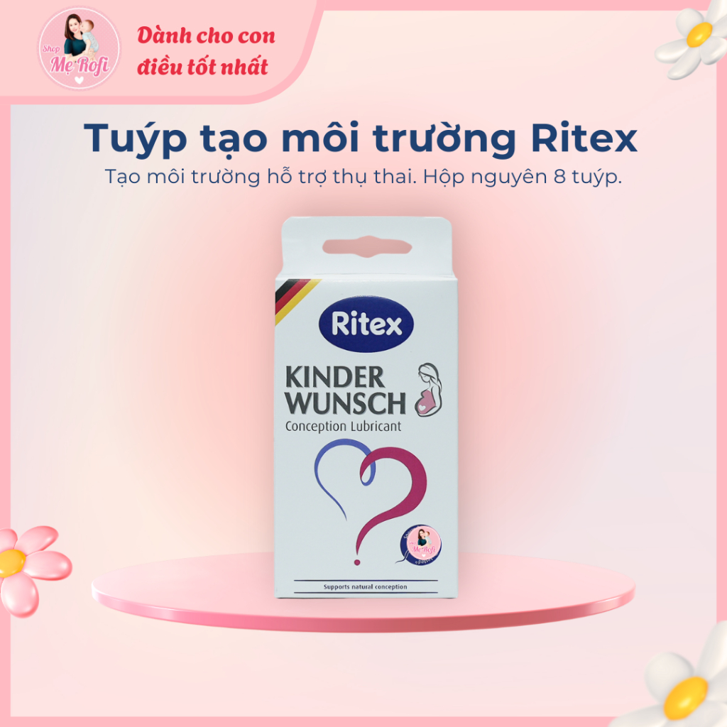 ( Nhập khẩu ) Tuýp tạo môi trường Ritex Đức Kinder Hộp 8 tuýp - Mẹ Rofi