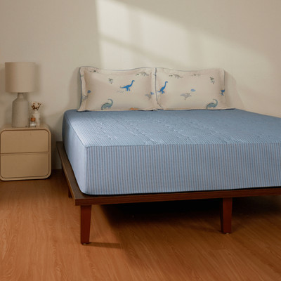 Bộ ga gối cao cấp Everon print hiện đại sang trọng (Bộ ga chun chần: 1 ga chun chần+2 vỏ gối nằm - BST2026 Đơm Hoa
