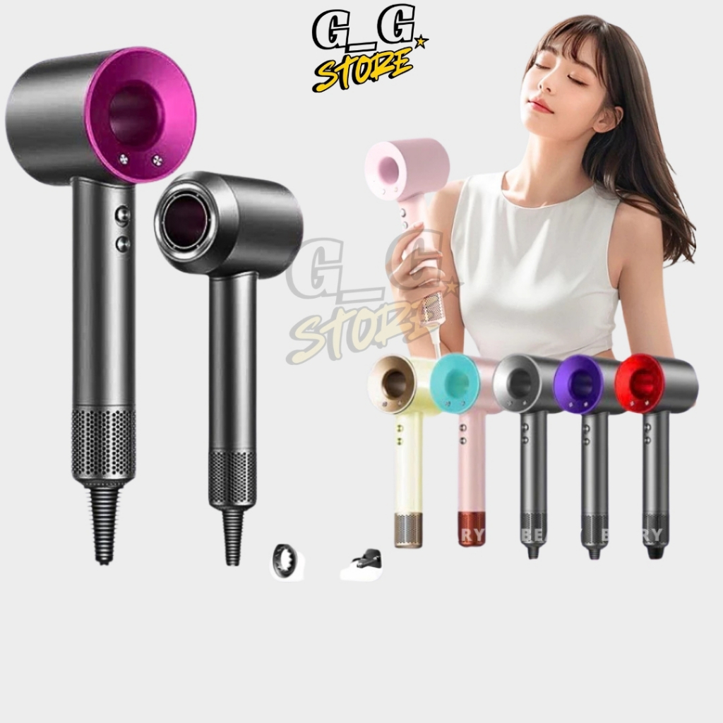 Máy Sấy Tóc Ion Âm Công Suất Lớn,Máy Sấy Tóc Nóng Lạnh Tạo Kiểu Nhanh,Sấy Êm Không Khô Tóc - GGStore