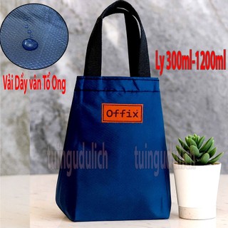  Túi đựng ly giữ nhiệt chống thấm nước vải dầy vân tổ ong cho ly từ 300ml-1200ml tiện lợi 