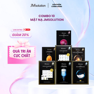 Combo 10 Mặt Nạ Dưỡng Da  JMSolution Hỗ Trợ Cải Thiện Tình Trạng Mọi Loại Da, Dưỡng Ẩm Trắng Da 30g - Jmsolution