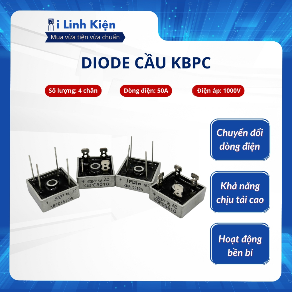 KBPC3510 KBPC5010 Diode cầu 35A 1000V DIP-4