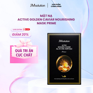 Mặt Nạ Cấp Ẩm Trứng Cá Tầm Vàng JMSolution Hỗ Trợ Chăm Sóc Da Toàn Diện, Giúp Da Căng Mịn 30g - JMSolution