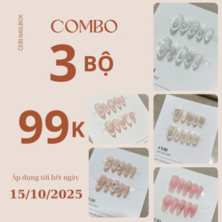  Nailbox thiết kế mắt mèo tròn nhọn thạch hồng nâu đính charm cebi.nailbox 