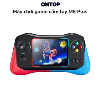 Máy chơi game cầm tay M8 Plus 10000 trò - Máy chơi game mini 2 người chơi, hình ảnh HD, nhiều trò độc lạ - Bh 12 tháng