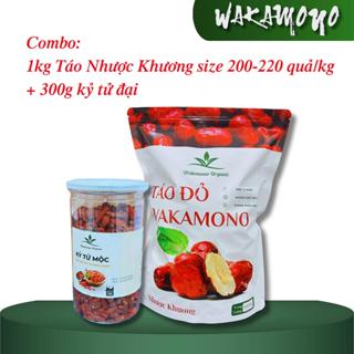  Combo 1kg táo đỏ nhược khương size 200-220 quả  1kg 300g kỷ tử Ninh hạ size đại 