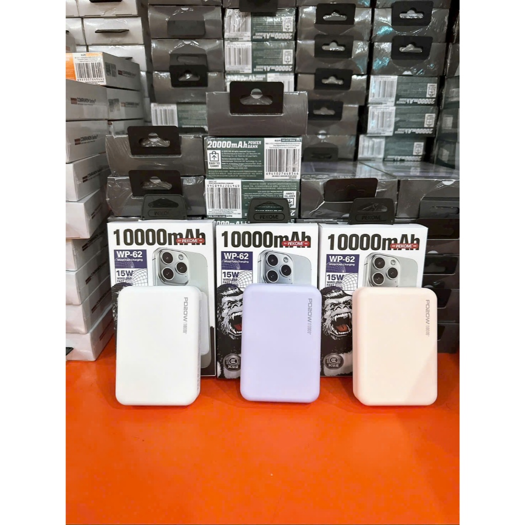 Pin dự phòng Wekome WP-62 10000mah chính hãng