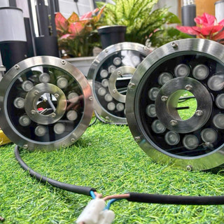Đèn LED âm nước 9w bánh xe cho đài phun nước cảnh quan sân vườn trang trí đèn ngoài trời
