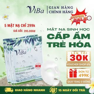  Mặt nạ dừa khoáng Viba biocell dừa tươi lên men tự nhiên cấp ẩm ngừa mụn sáng da Viba 
