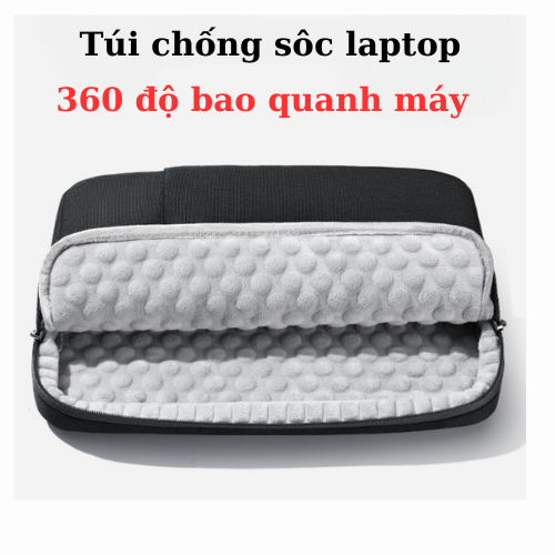 Túi Chống Sốc Laptop Macbook Bảo Vệ Toàn Diện 360 độ bao quanh máy tính