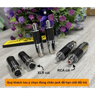 (Cặp 2 cái) Jack cắm chuyển đổi tín hiệu XLR & RCA, adaptor chuyển đổi XLR & RCA