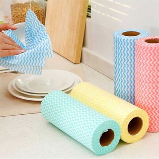 Cuộn 50 Khăn Lau Bếp, Bát Đĩa, Cốc Chén Thấm Nước Khả Năng Thấm Hút Dầu Mỡ Tốt, Tái Sử Dụng 1434 HOÀNGXUÂNVP88