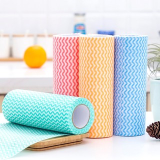 Cuộn 50 Khăn Lau Bếp, Bát Đĩa, Cốc Chén Thấm Nước Khả Năng Thấm Hút Dầu Mỡ Tốt, Tái Sử Dụng 1434 HOÀNGXUÂNVP88