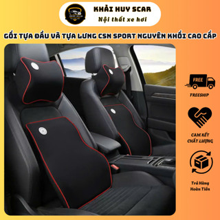 Bộ Gối Tựa Đầu và Tựa Lưng Cao Su Non SPORT Nguyên Khối Cao Cấp Siêu Đàn Hồi Chống Đau Mỏi - Khải Huy Scar