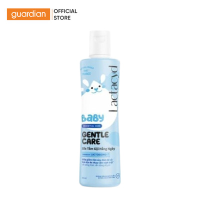 Sữa Tắm Gội Em Bé Hỗ Trợ Giảm Rôm Sảy Lactacyd 250Ml
