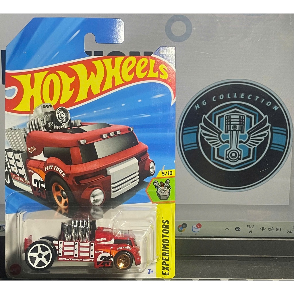 xe đồ chơi mô hình hotwheels basic 2025 case N: Crate Racer