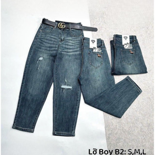 quần jean ngắn (lỡ) nữ kiểu baggy vừa, co dãn, hơi ôm nhẹ 01