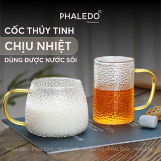 Cốc Thuỷ Tinh Harmer Chịu Nhiệt Borosilicate Có Quai Cầm, Ly Uống Nước Có Thể Đun Trên Bếp Hoặc Lò Vi Sóng - PHALEDO