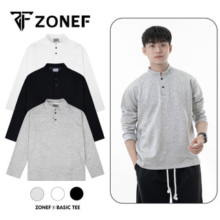 Áo Nỉ Cổ Tàu Nam Nữ ZONEF STUDIO Form Relax Fit Áo Tay Dài Thu Đông Phong Cách Trẻ Trung Năng Động NCT 