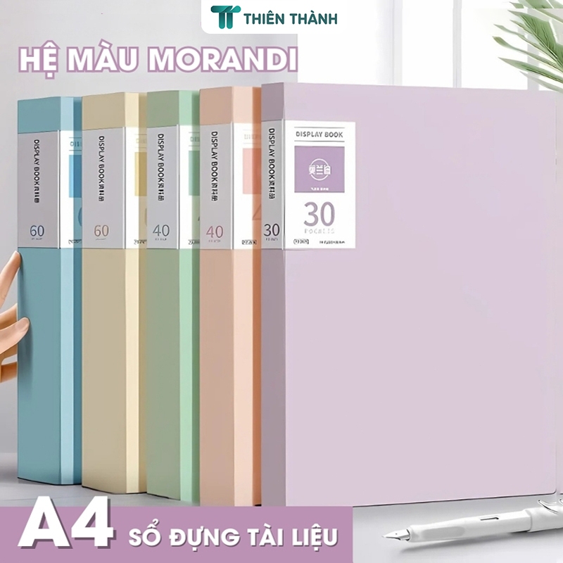 File Lá Đựng Tài Liệu A4 Dày Dặn – Tệp Đựng Tài Liệu 30 40 Lá Bền Chắc, Chống Thấm Nước