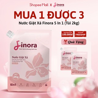 [COMBO 3 túi ] Nước Giặt Xả Finora Hương Nước Hoa Dịu Nhẹ ( Tổng 6kg ) - Hỗ trợ làm sạch vết bẩn
