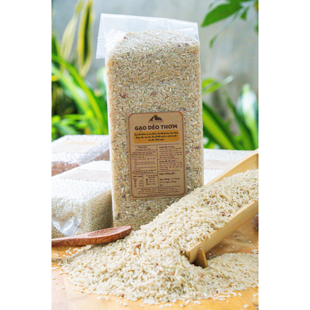Gạo dẻo thơm xát dối Mountain Farmers Kon Tum thuần chủng hữu cơ tốt cho sức khỏe