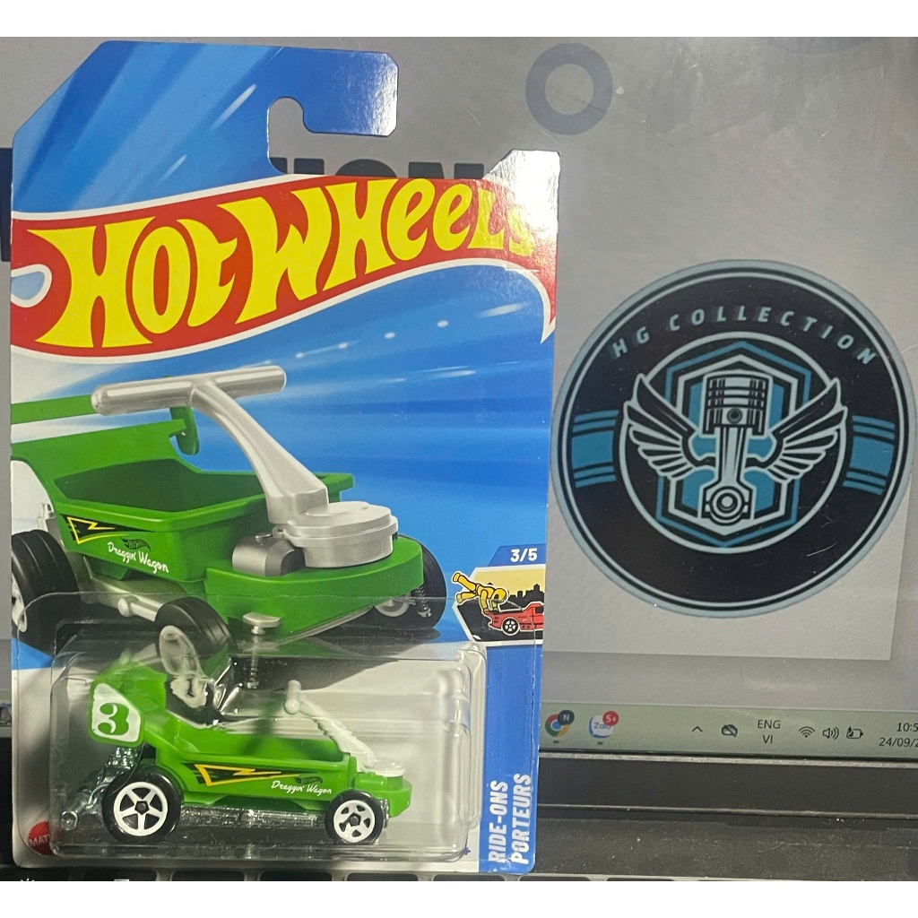 xe đồ chơi mô hình hotwheels basic 2025 case N: Draggin Wagon