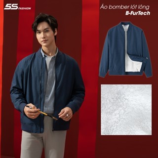 Áo Khoác Bomber Nam B-FURTECH Lót Lông 5S FASHION Dày Dặn, Giữ Nhiệt, Giữ Ấm, Lịch Lãm AKB24043